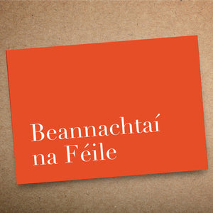 Red Beannachtaí na Féile Christmas Card