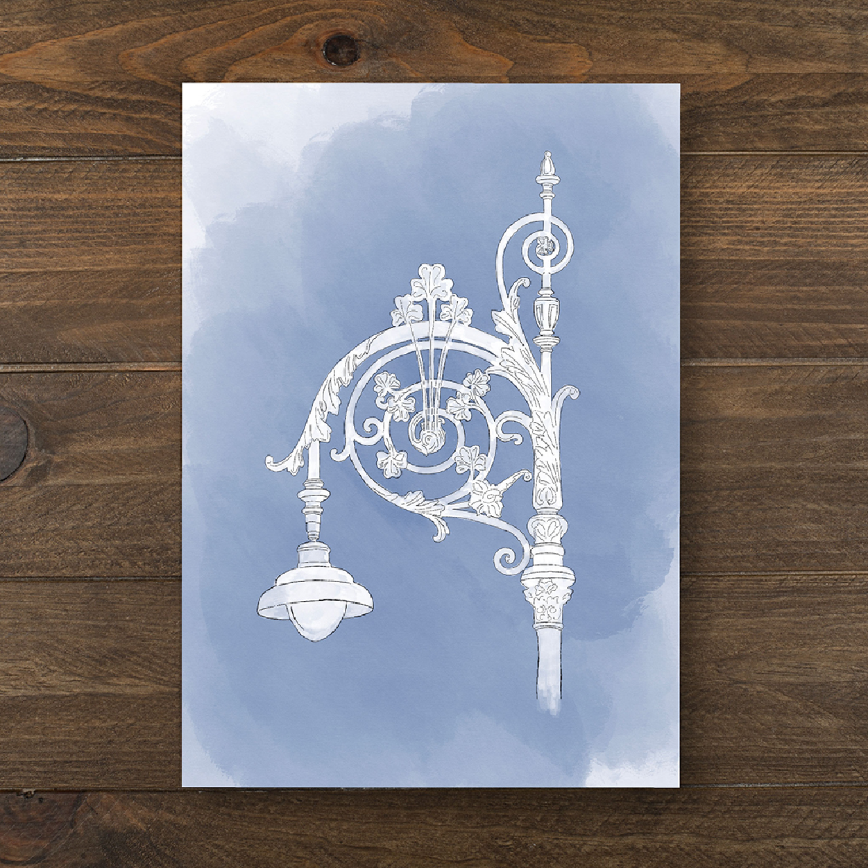 O'Connell Street Lamp Card